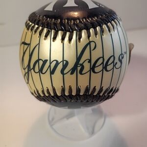 Cream and Black Decorative Baseball